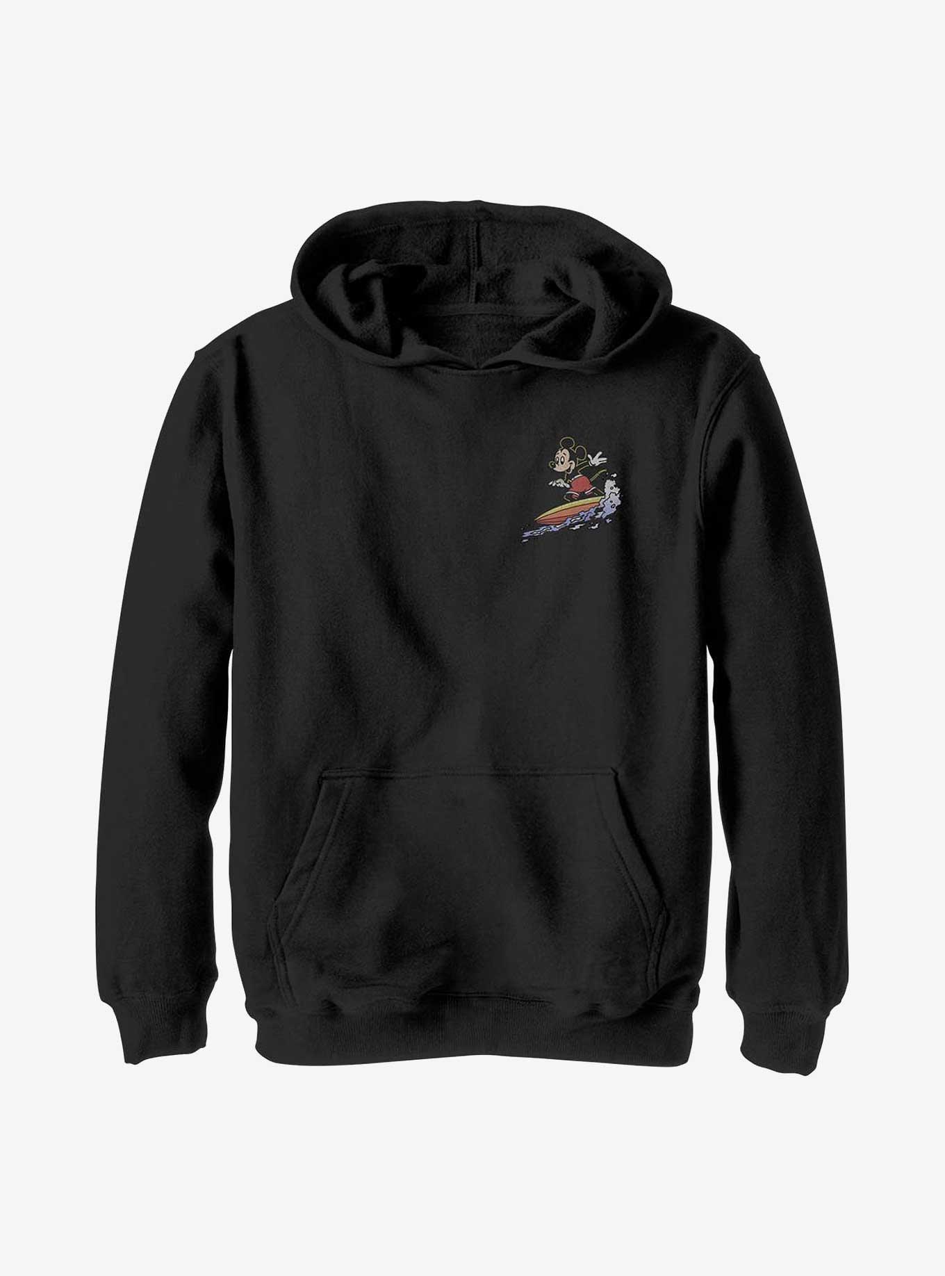 Disney Mickey Mouse Surf Youth Hoodie, BLACK, hi-res