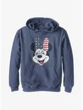 Disney Minnie Mouse American Bow Youth Hoodie, NAVY HTR, hi-res