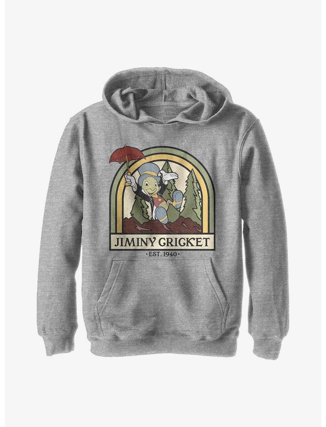 Disney Pinocchio Jiminy Nature Youth Hoodie, ATH HTR, hi-res