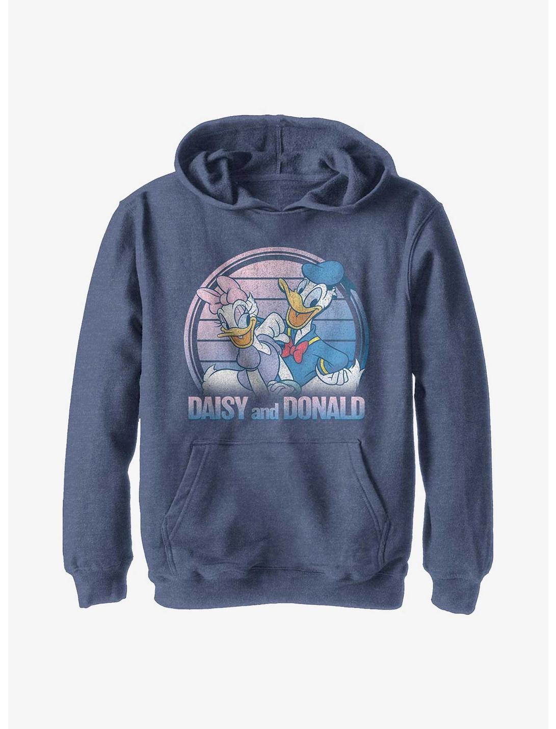Disney Donald Duck Daisy And Donald Youth Hoodie, NAVY HTR, hi-res