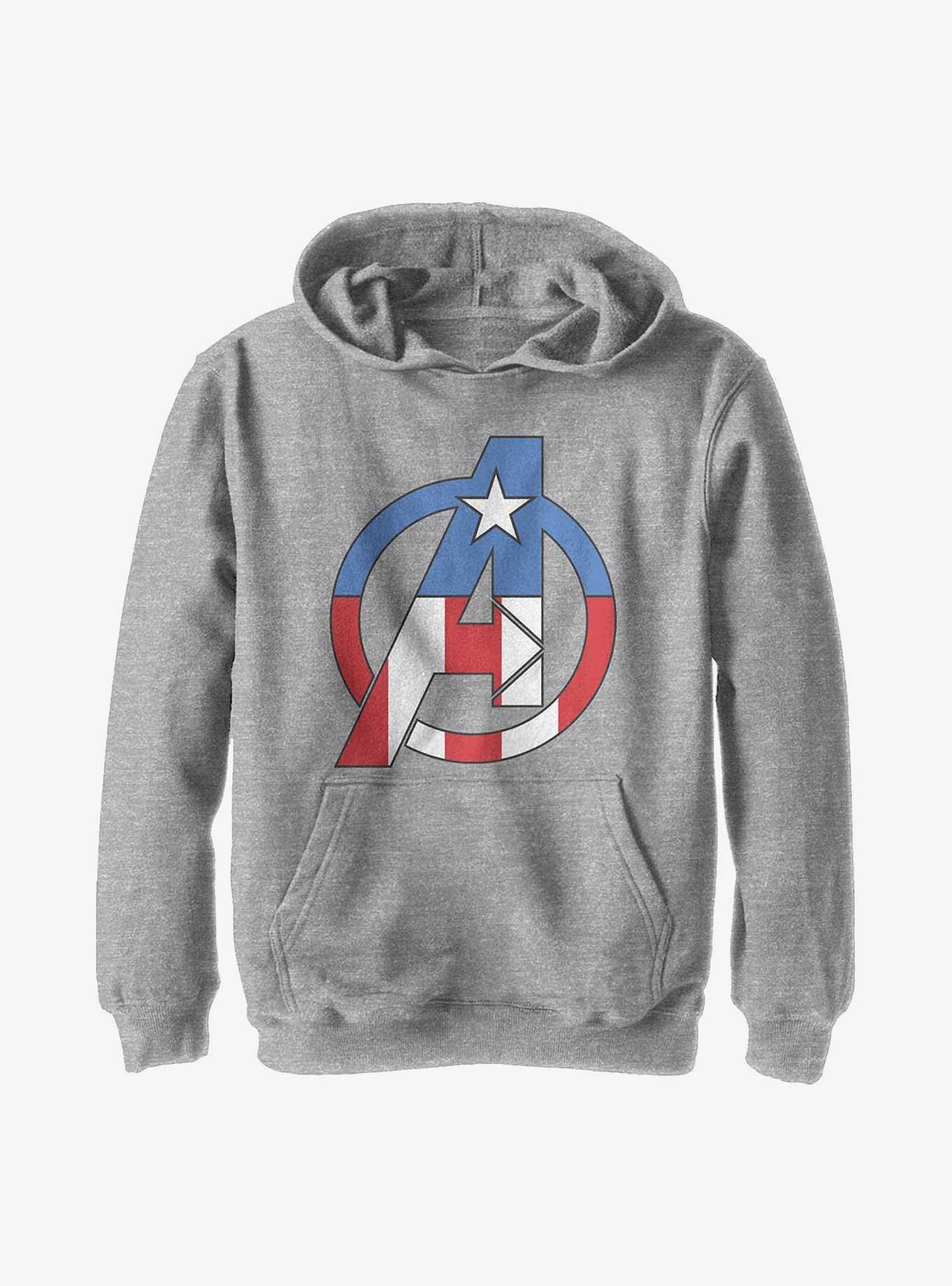 Marvel Avengers Avenger Captain America Youth Hoodie, , hi-res