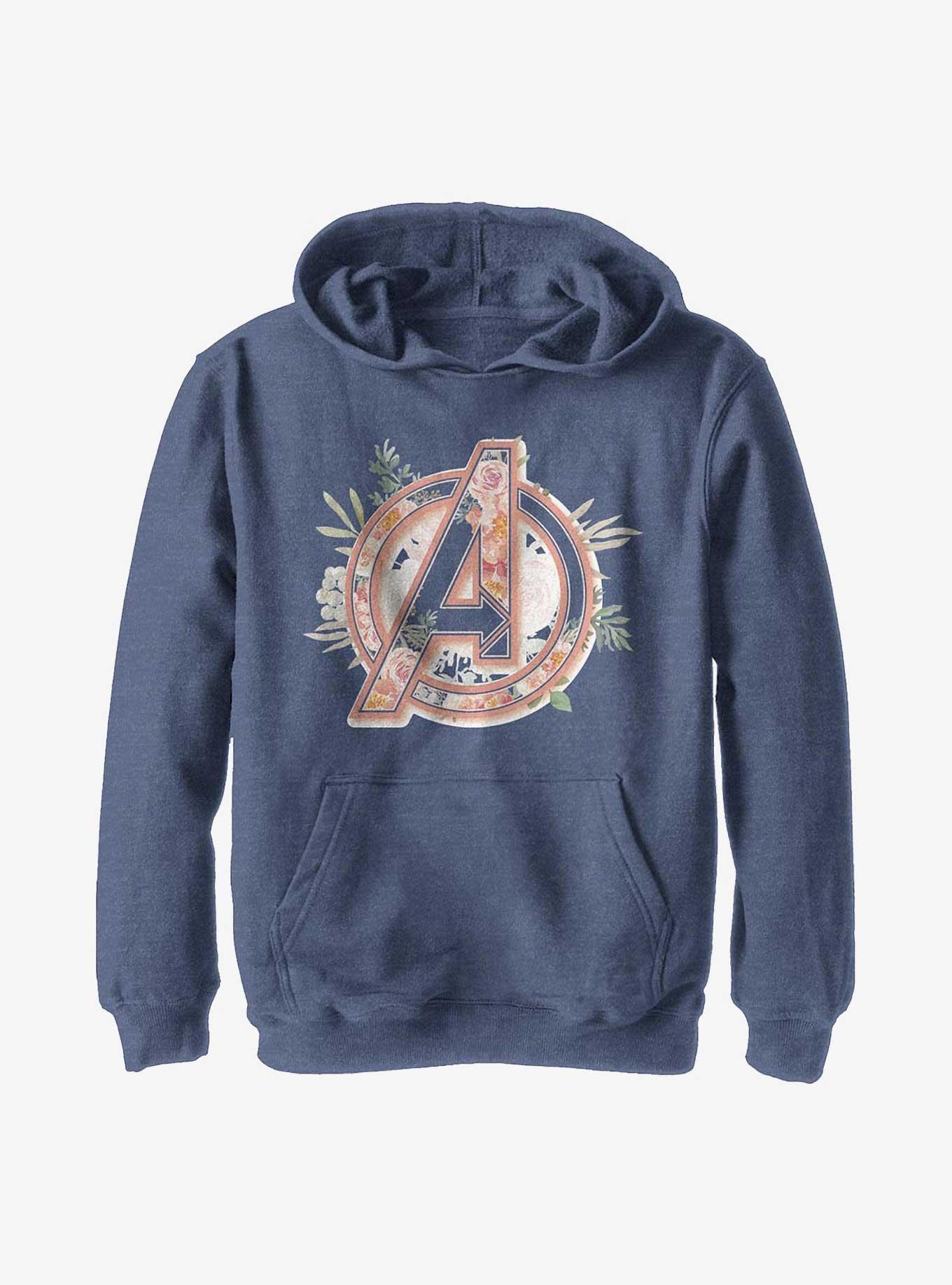 Marvel Avengers Avenger Floral Youth Hoodie, , hi-res
