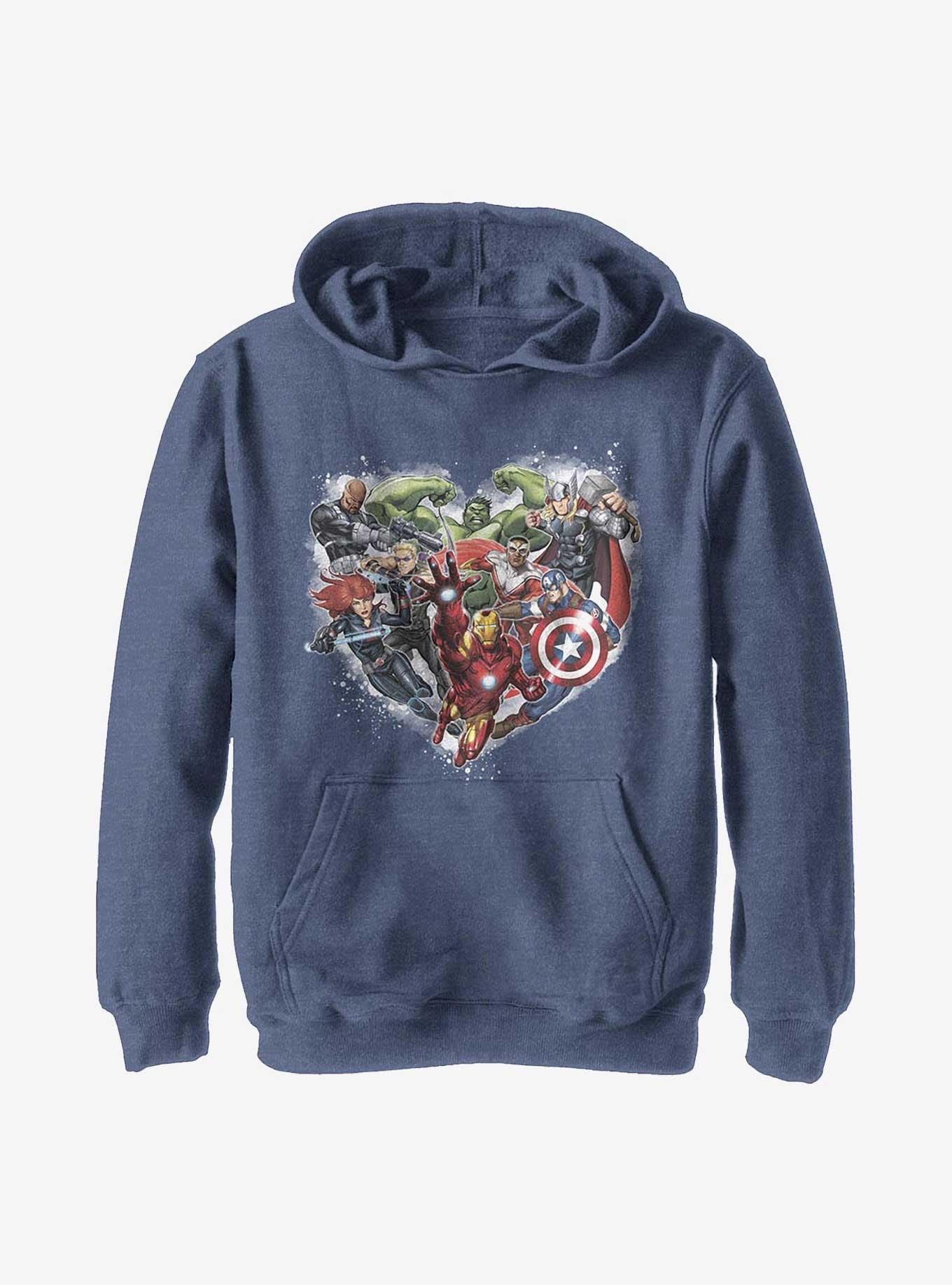 Marvel Avengers Avenger Heart Youth Hoodie, , hi-res