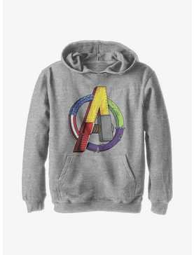 Marvel Avengers Avenger Textures Youth Hoodie, , hi-res