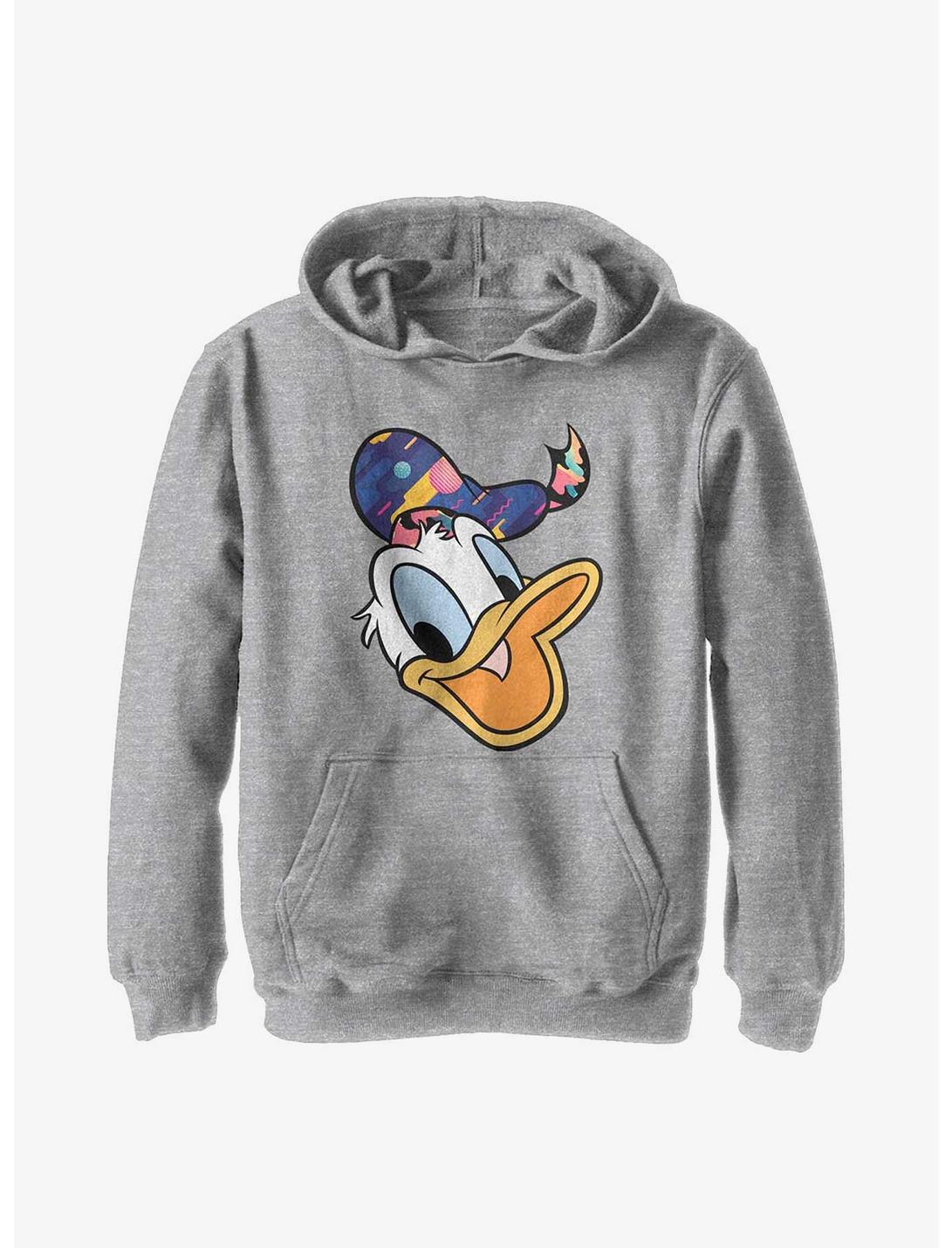 Disney Donald Duck Pattern Face Youth Hoodie, ATH HTR, hi-res