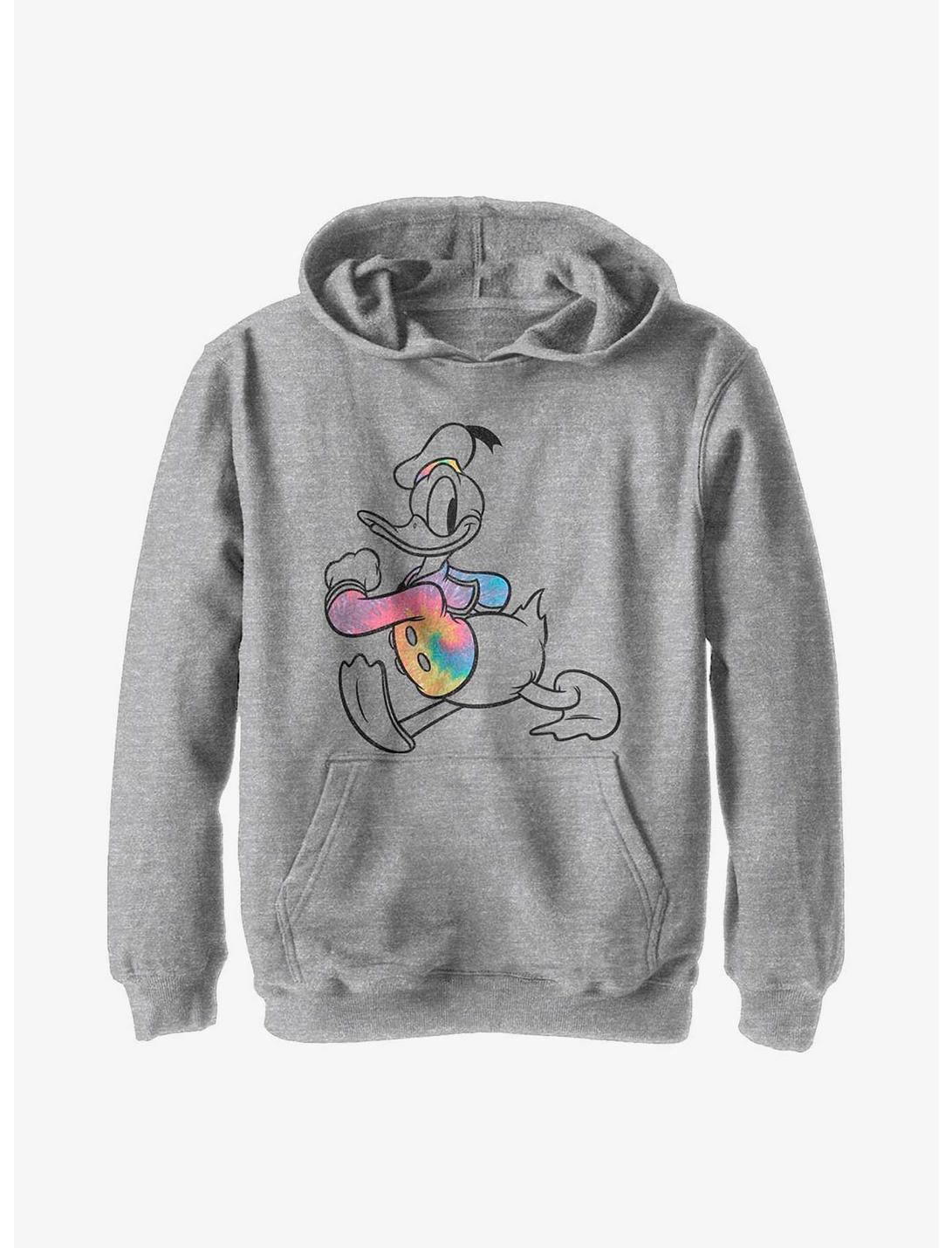 Disney Donald Duck Tie Dye Donald Youth Hoodie, ATH HTR, hi-res