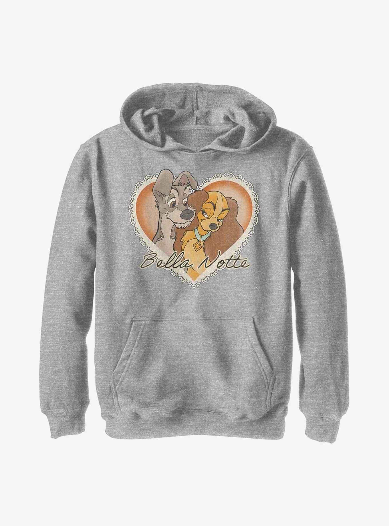 Disney Lady And The Tramp Vintage Valentine Youth Hoodie, , hi-res