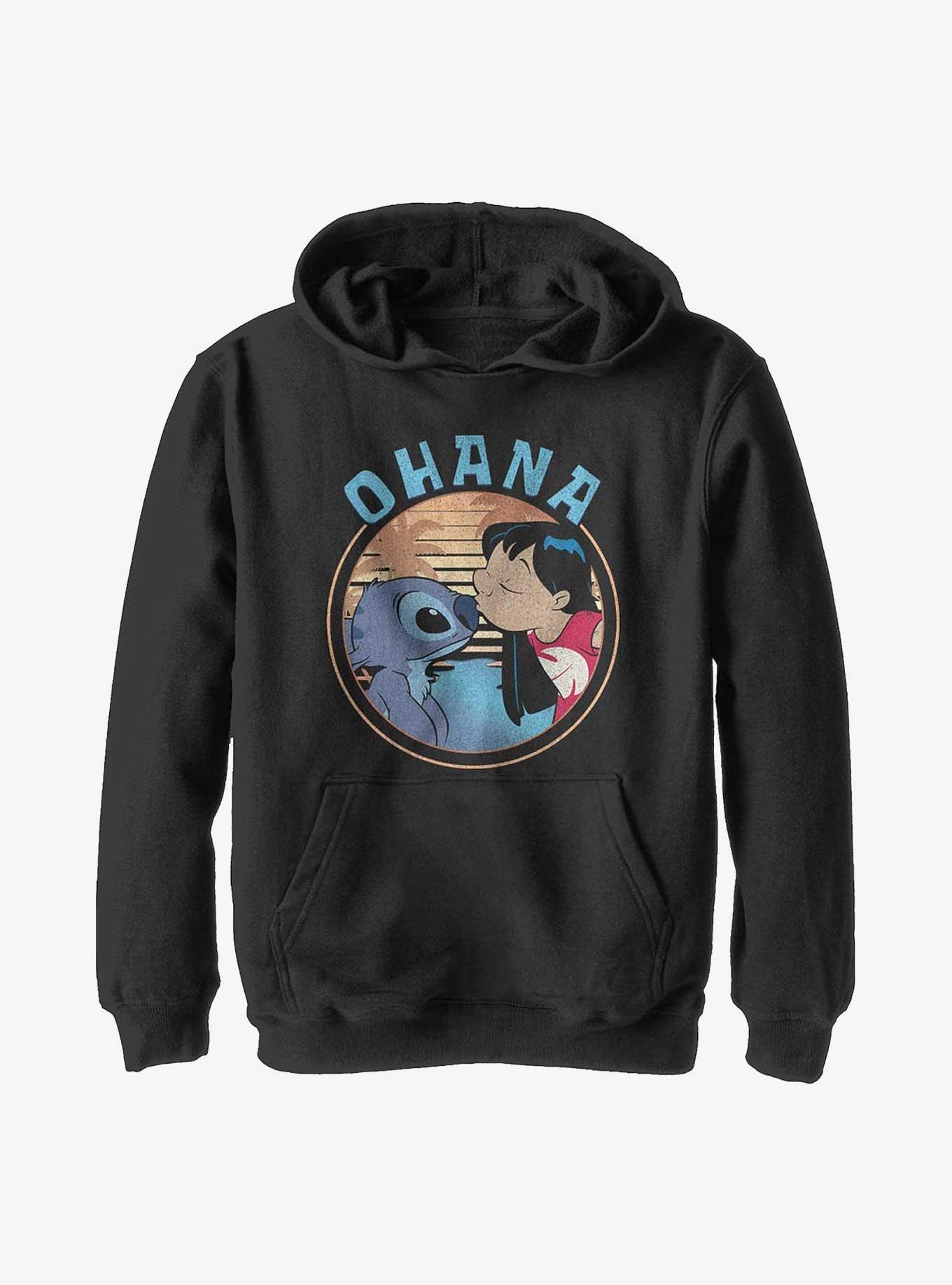 Disney Lilo And Stitch Ohana Youth Hoodie, BLACK, hi-res