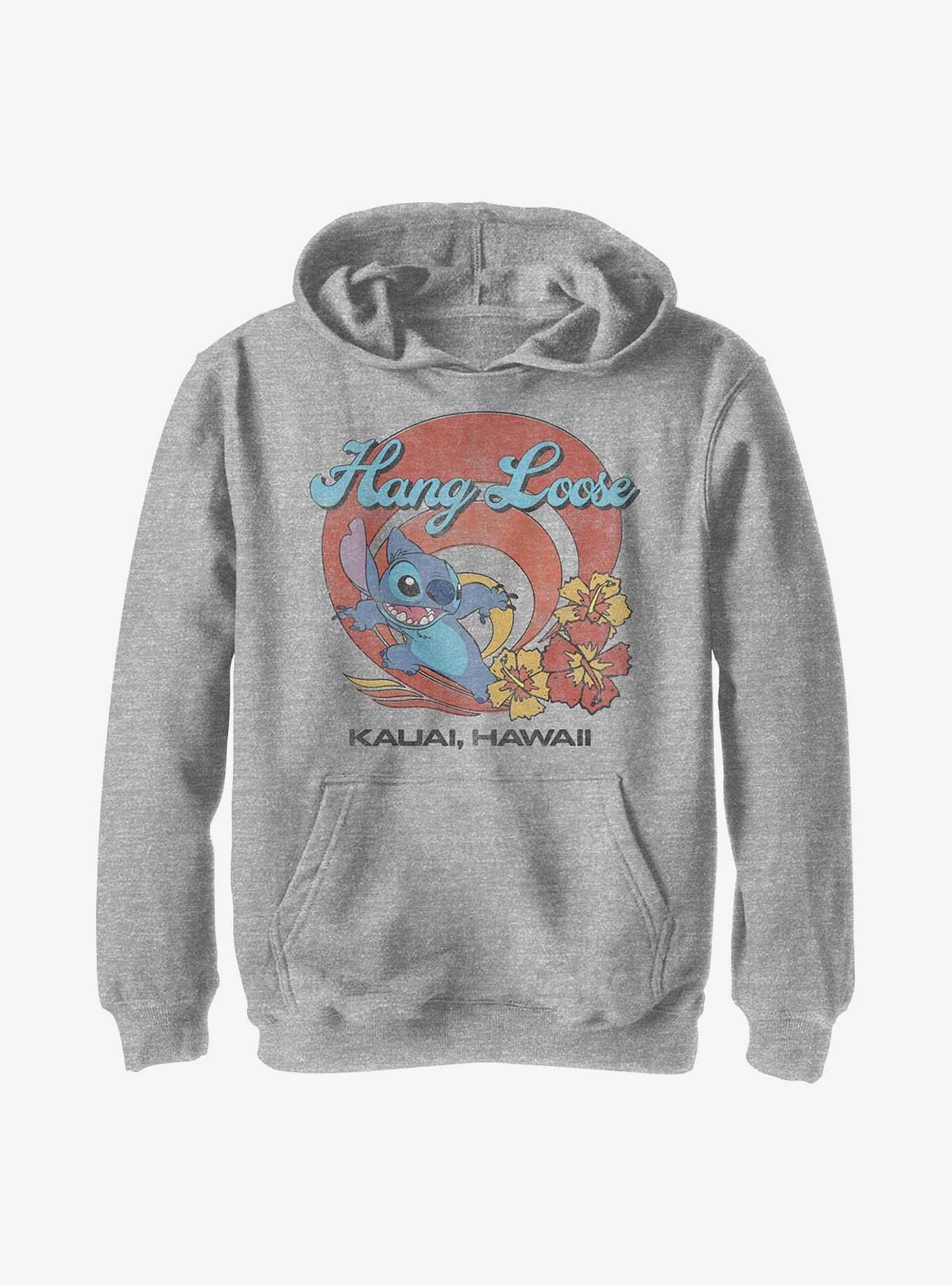 Disney Lilo And Stitch Stitch Kauai Youth Hoodie, ATH HTR, hi-res