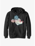 Disney Mickey Mouse Americana Flag Fill Youth Hoodie, BLACK, hi-res