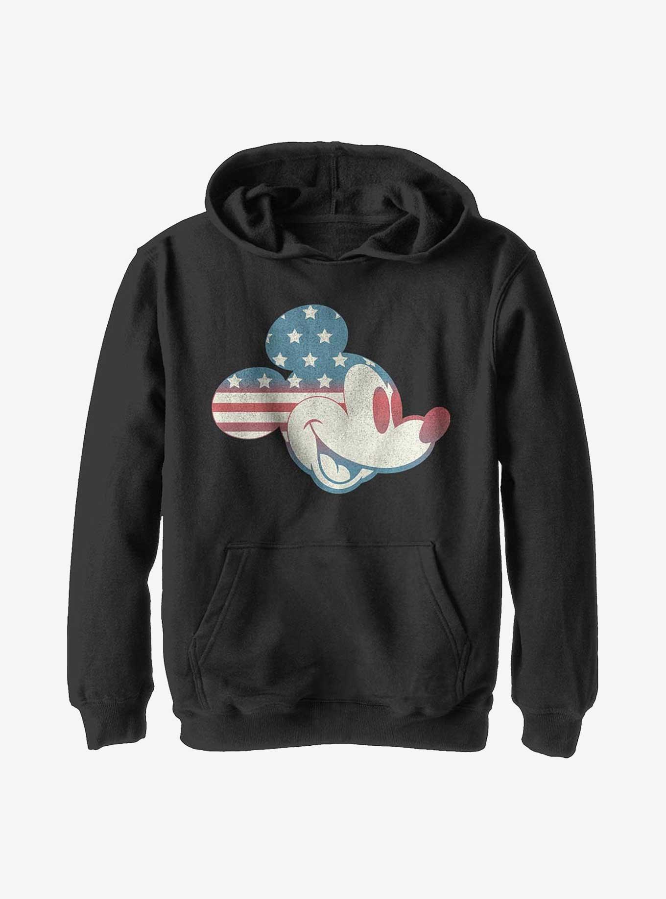 Disney Mickey Mouse Americana Flag Fill Youth Hoodie, , hi-res