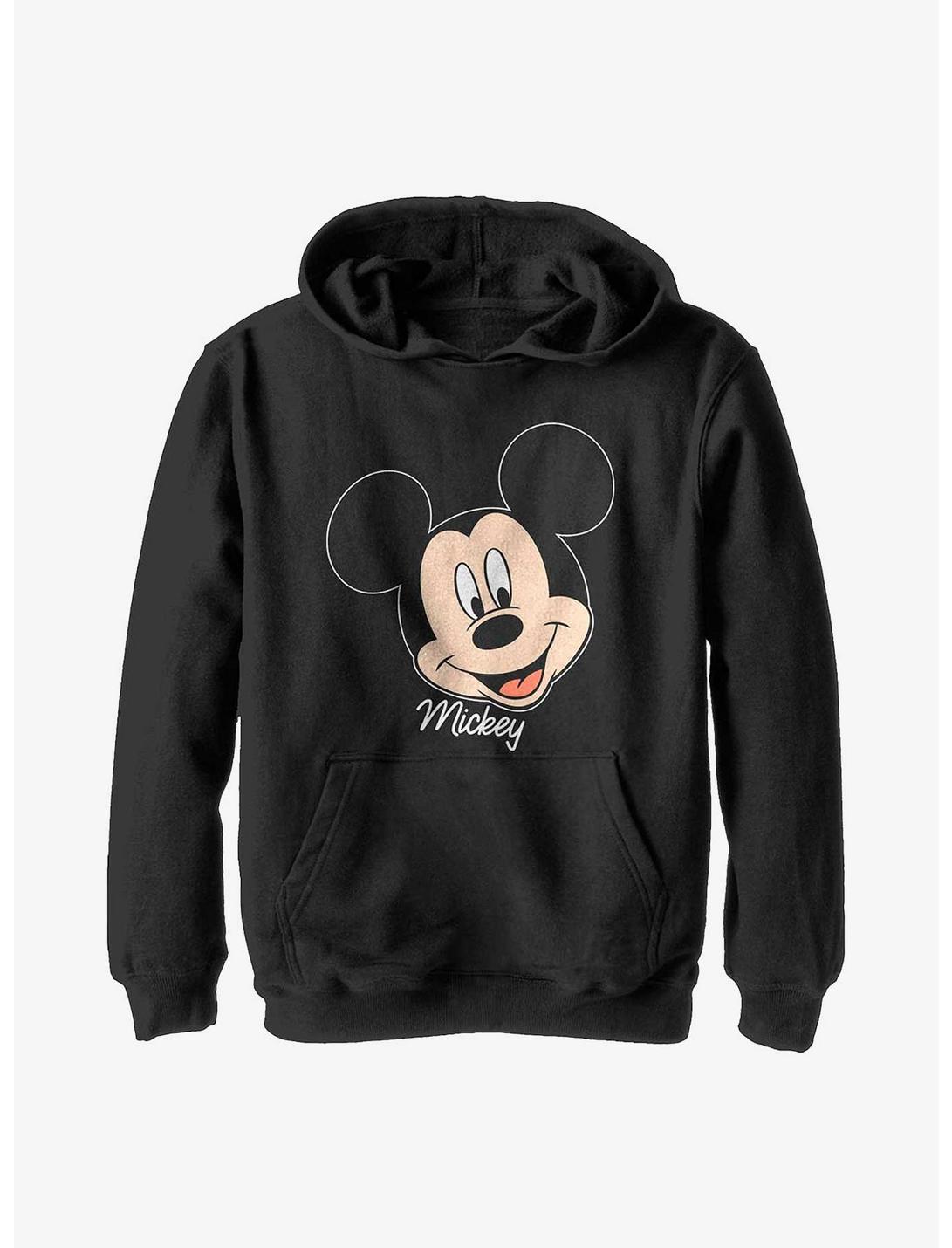 Disney Mickey Mouse Big Face Youth Hoodie, BLACK, hi-res