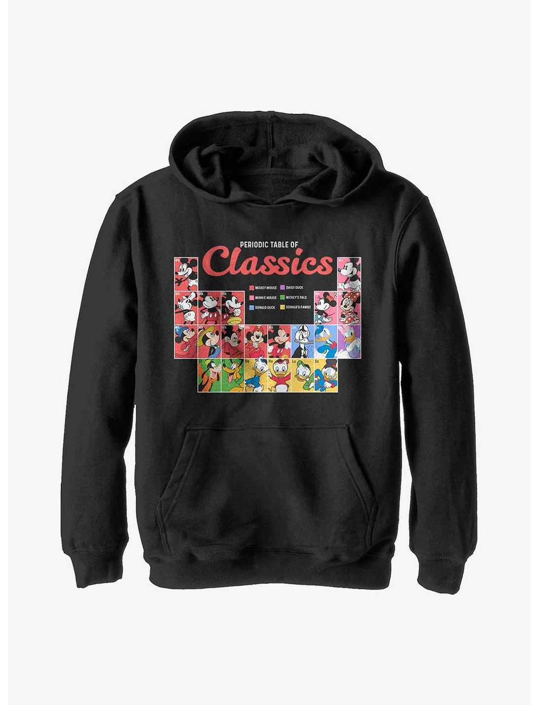 Disney Mickey Mouse Classic Periodic Table Youth Hoodie, BLACK, hi-res