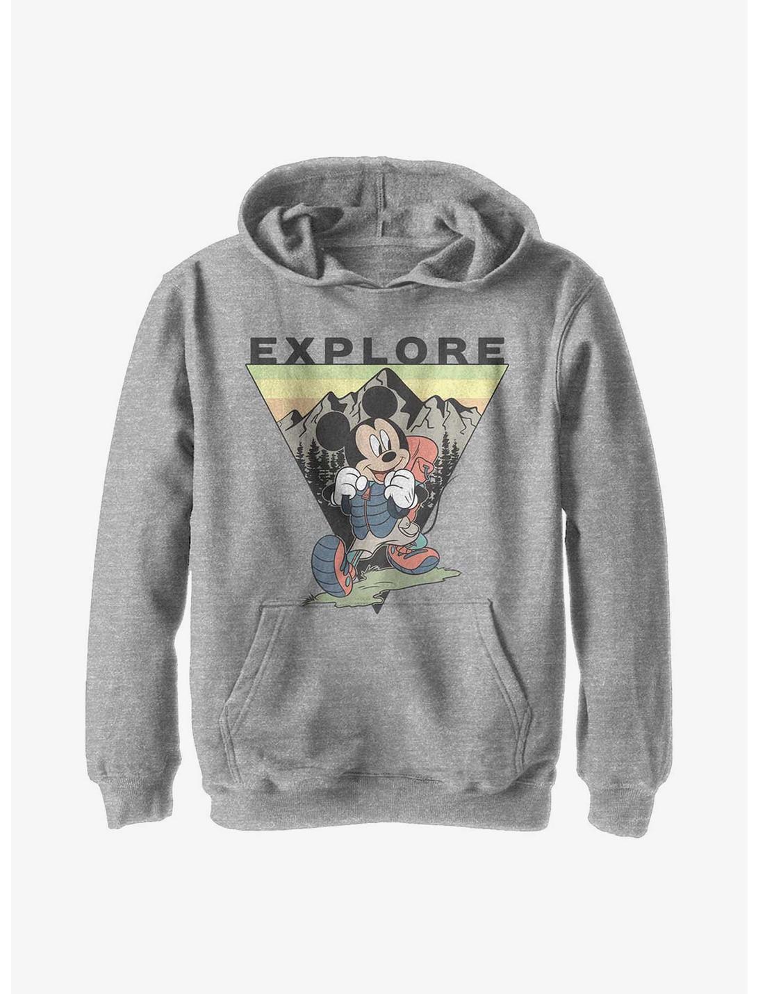 Disney Mickey Mouse Explore Mickey Travel Youth Hoodie, ATH HTR, hi-res