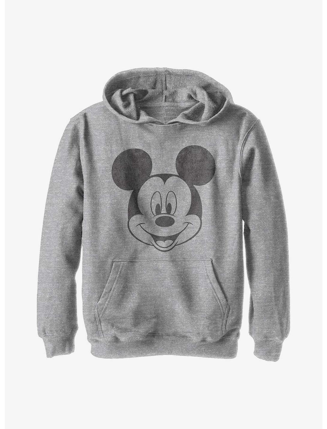 Disney Mickey Mouse Face Youth Hoodie, ATH HTR, hi-res