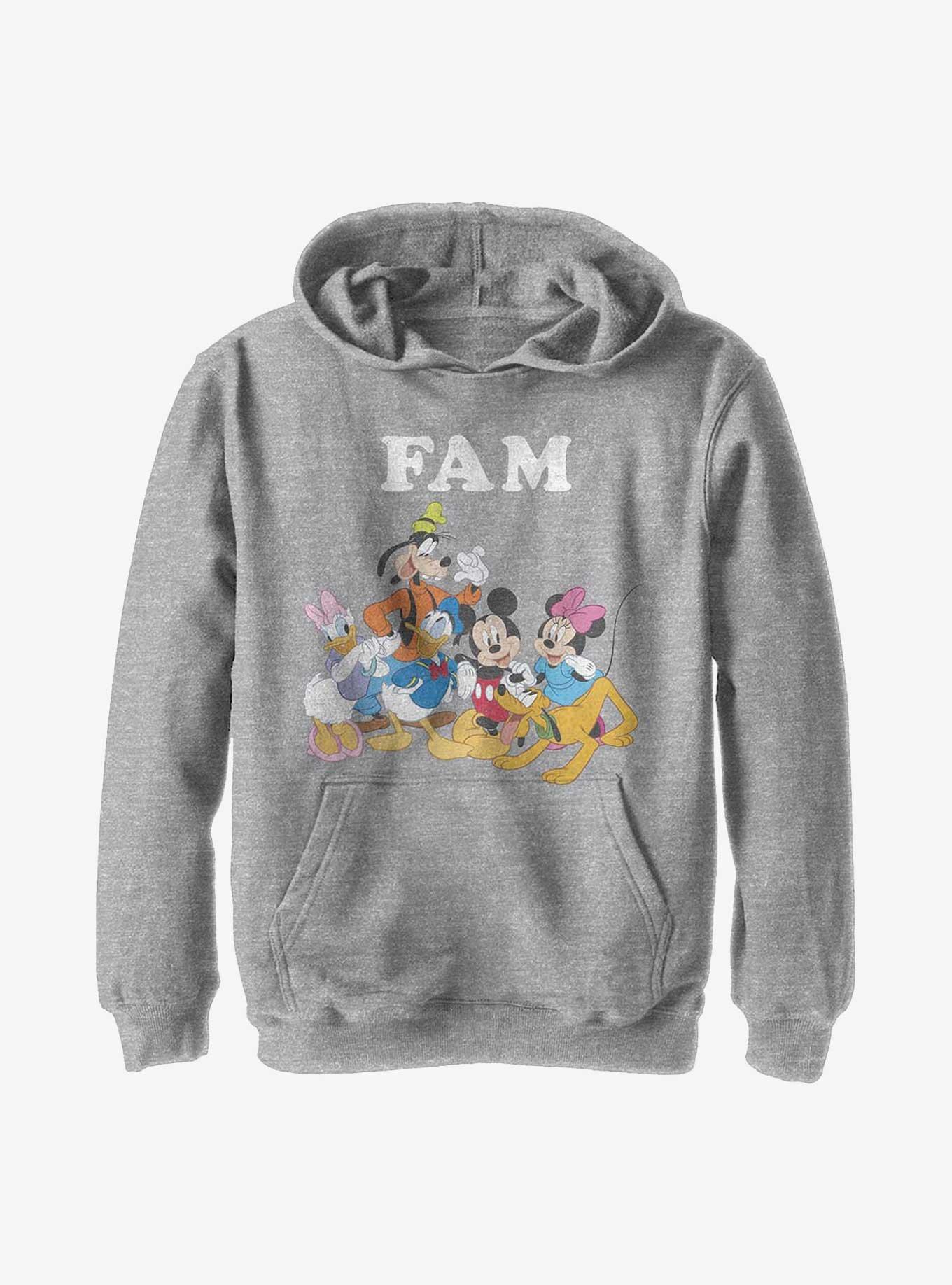 Disney Mickey Mouse Fam Youth Hoodie, ATH HTR, hi-res