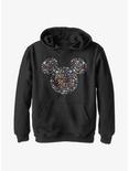 Disney Mickey Mouse Floral Ears Youth Hoodie, BLACK, hi-res