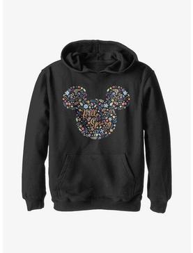 Disney Mickey Mouse Floral Ears Youth Hoodie, , hi-res