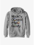 Disney Mickey Mouse And Friends Youth Hoodie, ATH HTR, hi-res