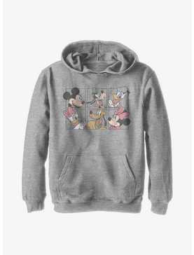 Disney Mickey Mouse And Friends Grid Youth Hoodie, , hi-res