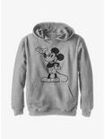 Disney Mickey Mouse Pose Youth Hoodie, ATH HTR, hi-res