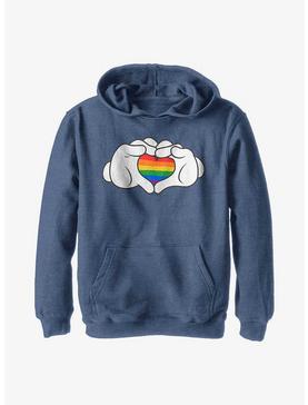 Disney Mickey Mouse Rainbow Love Youth Hoodie, , hi-res