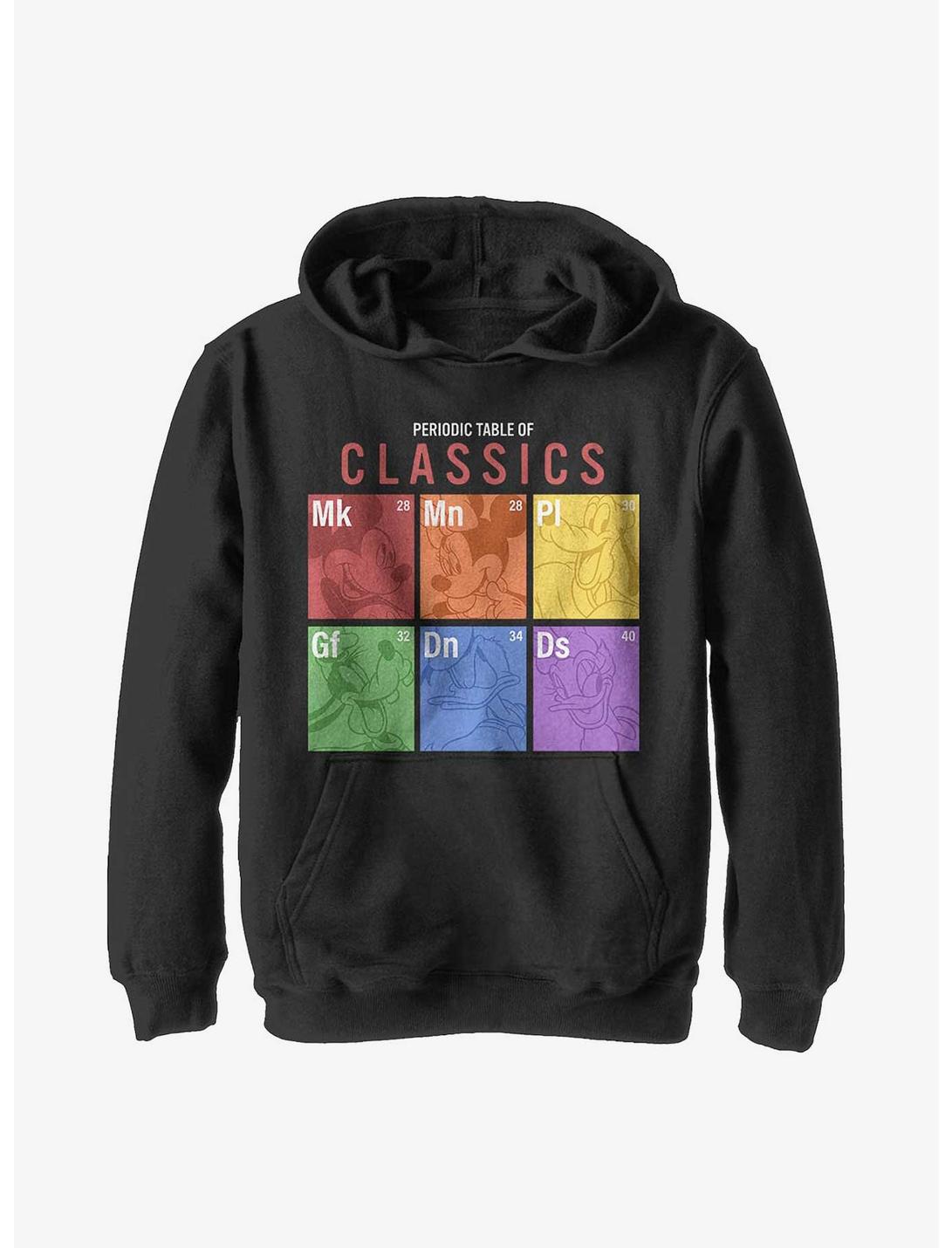 Disney Mickey Mouse Sensational Periodic Table Youth Hoodie, BLACK, hi-res