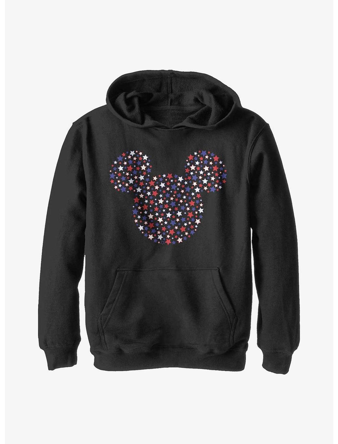 Disney Mickey Mouse Stars And Ears Youth Hoodie, BLACK, hi-res
