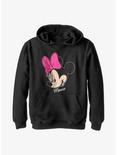 Disney Minnie Mouse Big Face Youth Hoodie, BLACK, hi-res