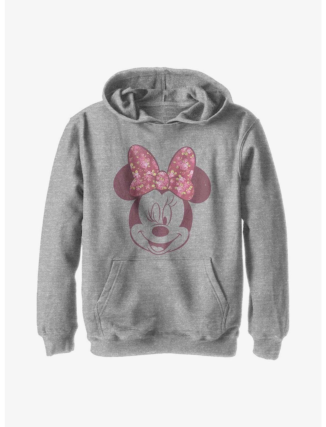 Disney Minnie Mouse Love Rose Youth Hoodie, ATH HTR, hi-res