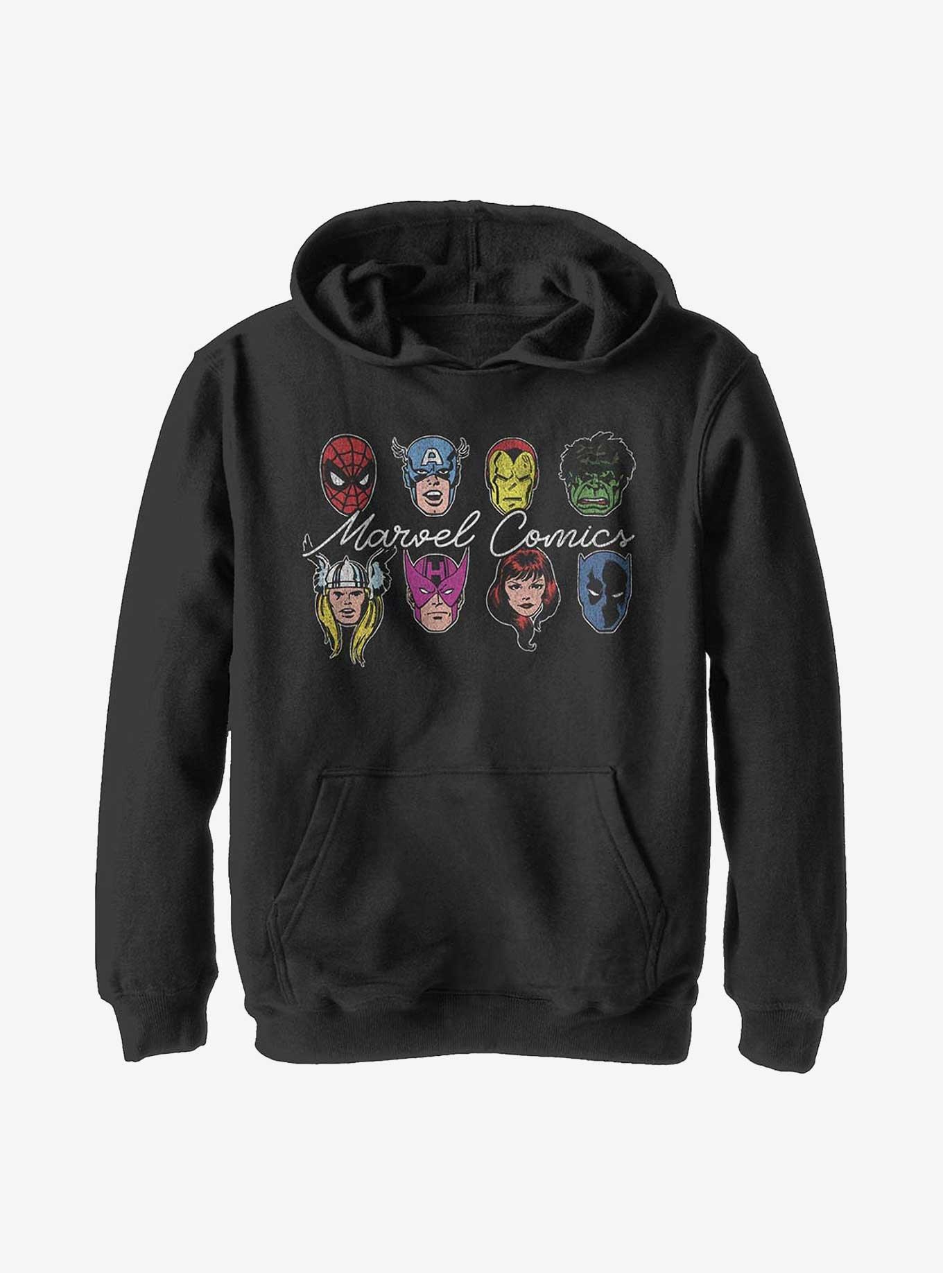 Marvel Avengers Hero Heads Youth Hoodie, , hi-res