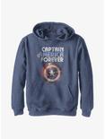 Plus Size Marvel Captain America Forever Youth Hoodie, NAVY HTR, hi-res