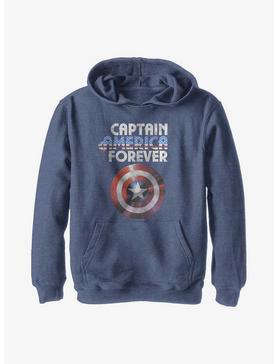 Plus Size Marvel Captain America Forever Youth Hoodie, , hi-res