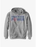Marvel Captain America Shield Power Youth Hoodie, ATH HTR, hi-res