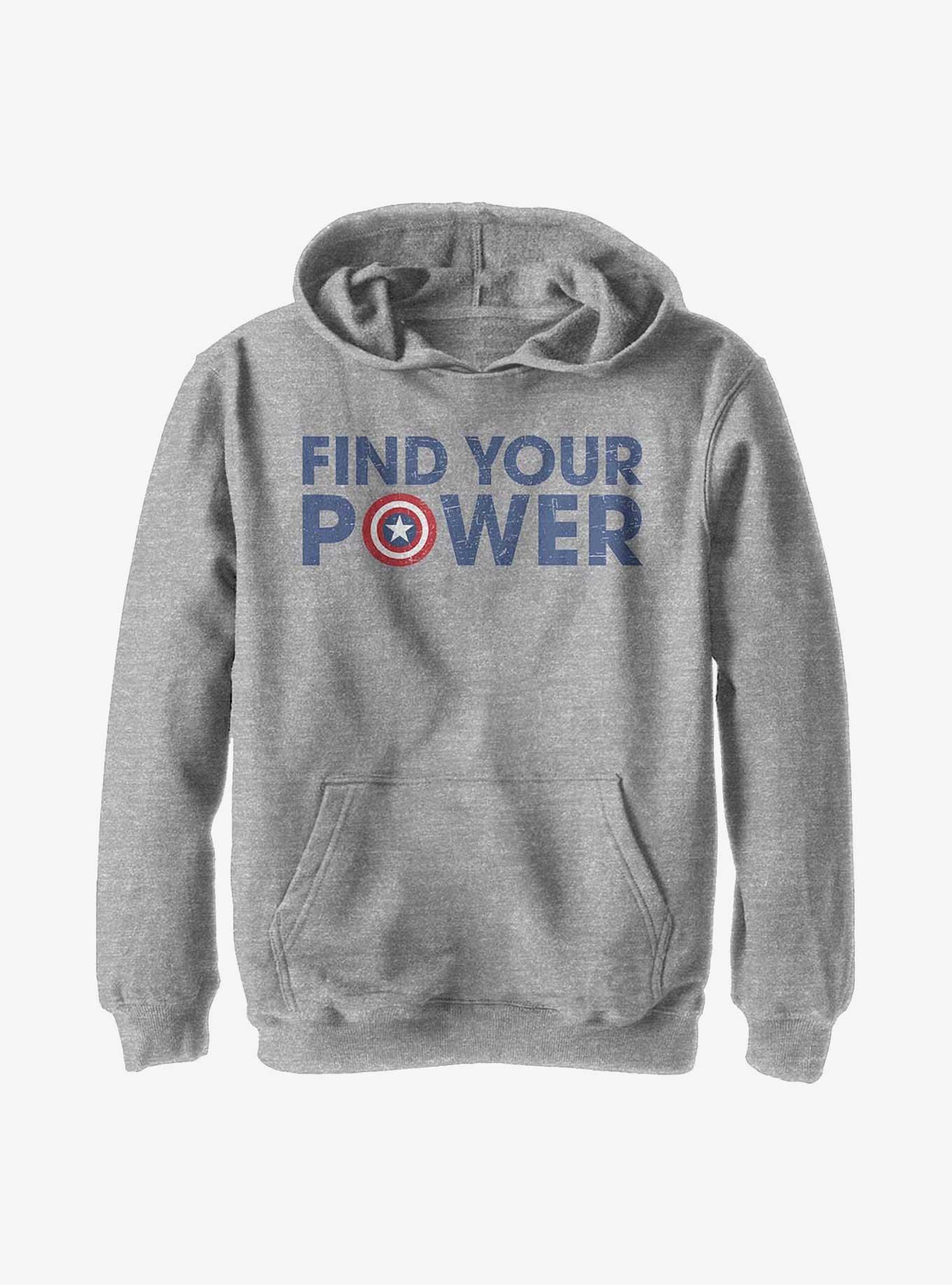 Marvel Captain America Shield Power Youth Hoodie, , hi-res