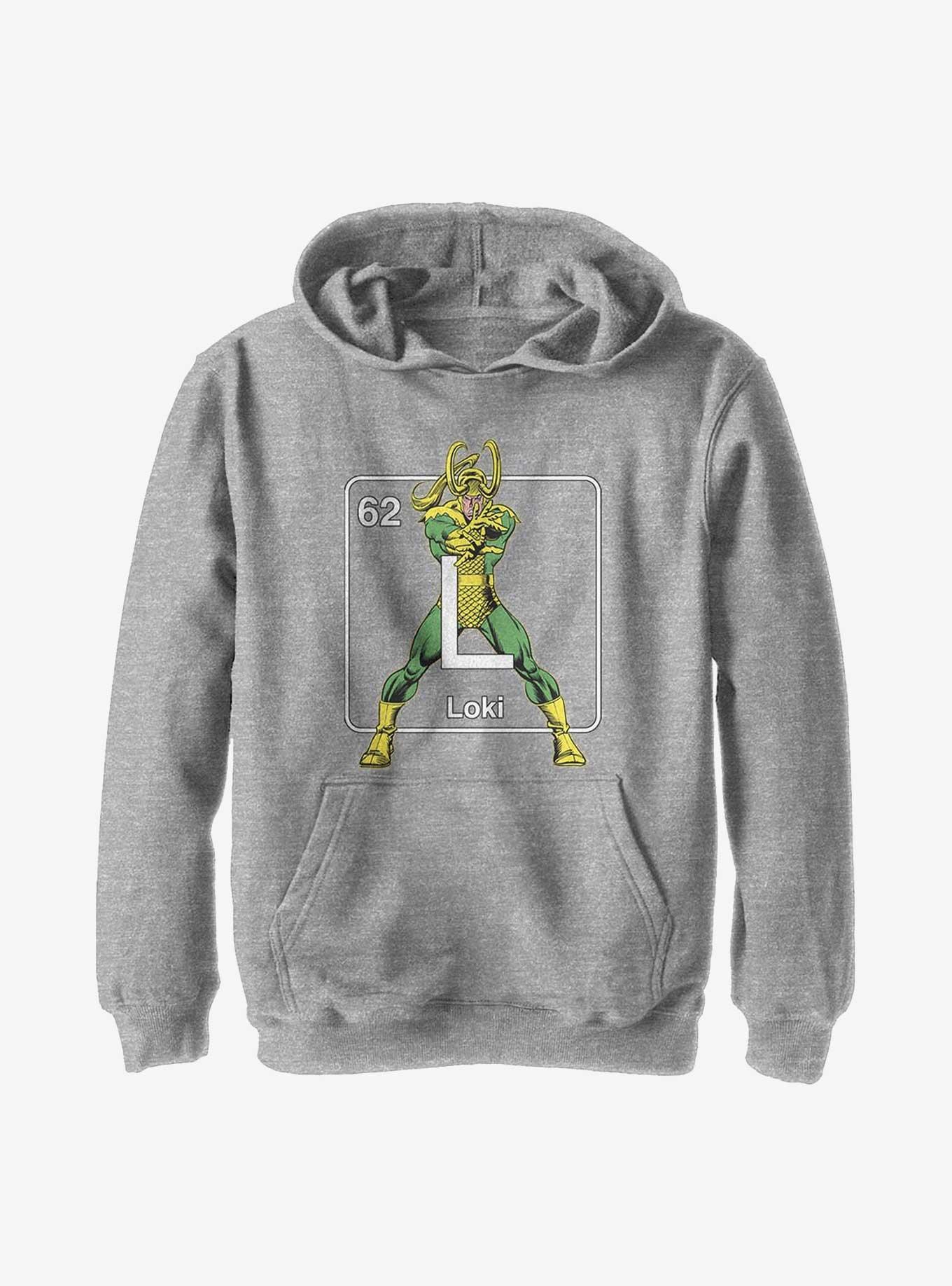 Marvel Loki Periodic Table Youth Hoodie, , hi-res