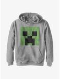 Plus Size Minecraft Creeper Big Face Youth Hoodie, ATH HTR, hi-res