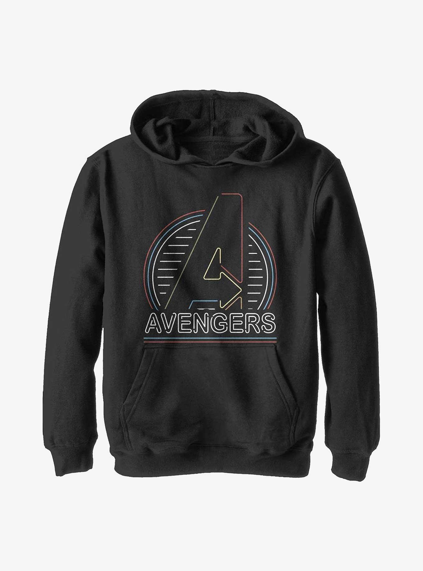 Marvel Avengers Neon Avengers Youth Hoodie, , hi-res