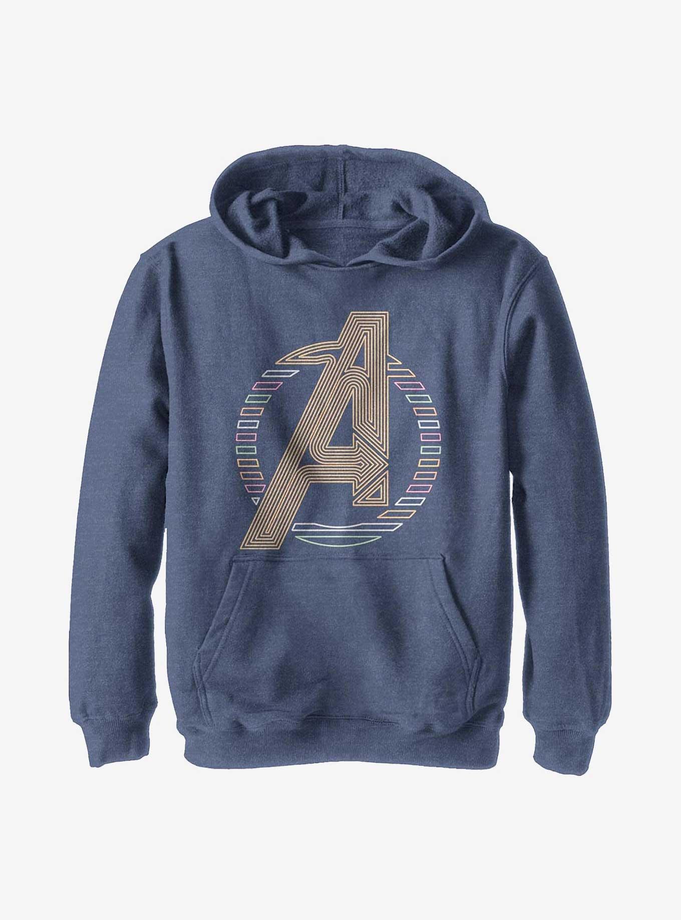 Marvel Avengers Neon Avengers Icon Youth Hoodie, , hi-res