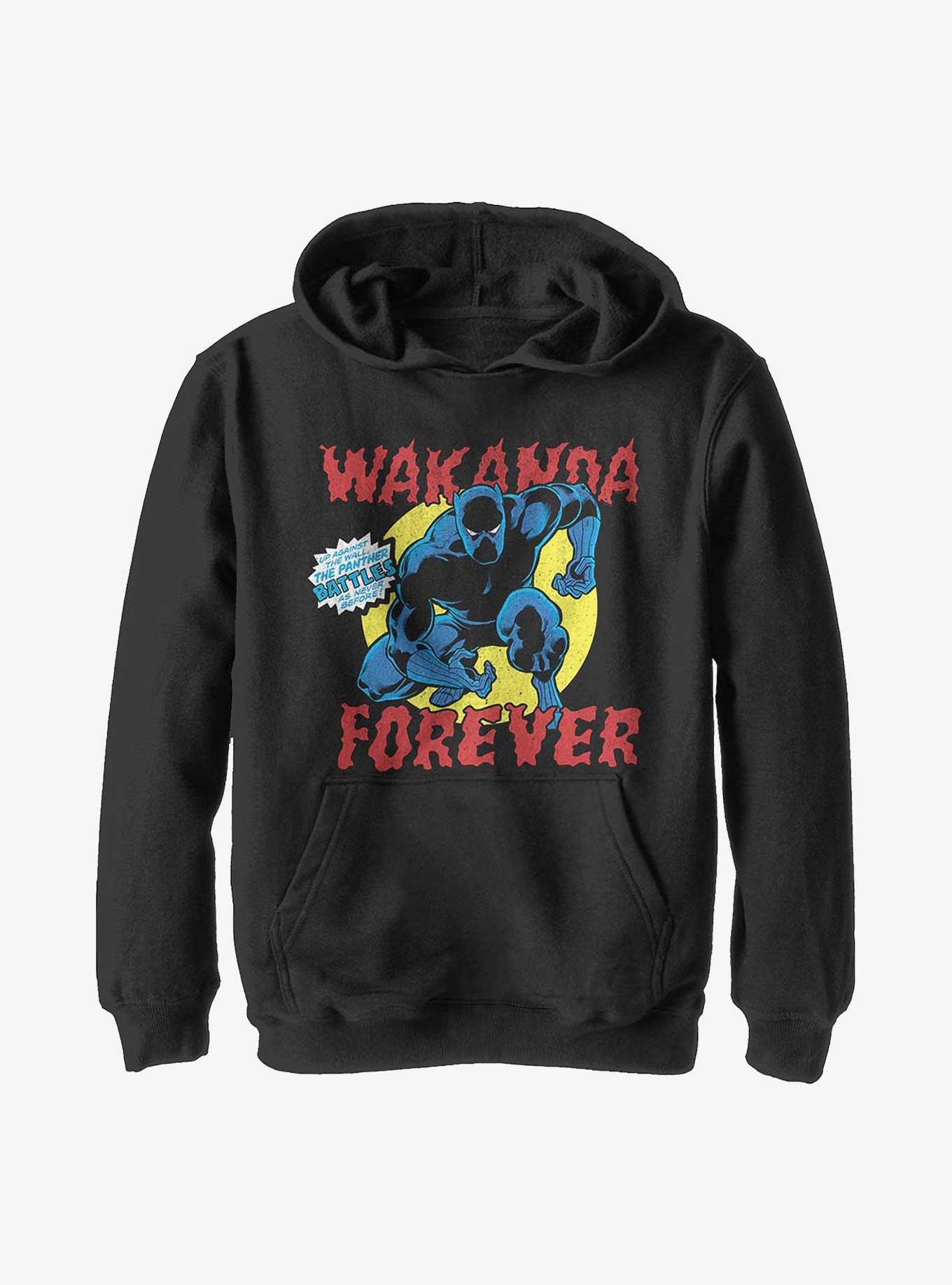 Marvel Black Panther Battles Youth Hoodie, BLACK, hi-res