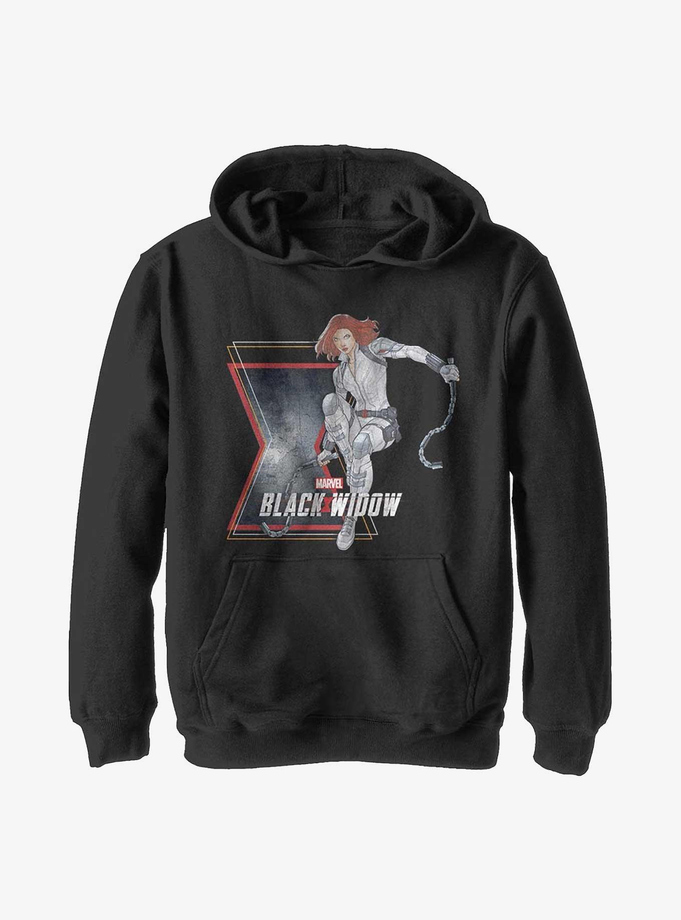 Marvel Black Widow Stun Youth Hoodie, BLACK, hi-res