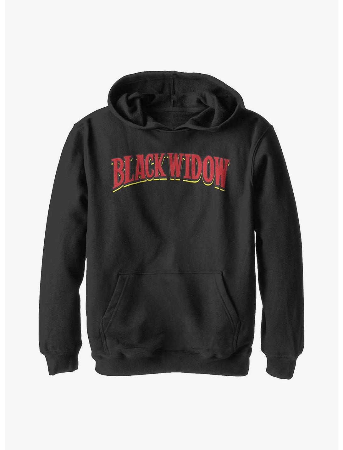 Marvel Black Widow Words Youth Hoodie, BLACK, hi-res