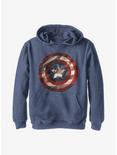 Marvel Captain America Flag Shield Youth Hoodie, NAVY HTR, hi-res