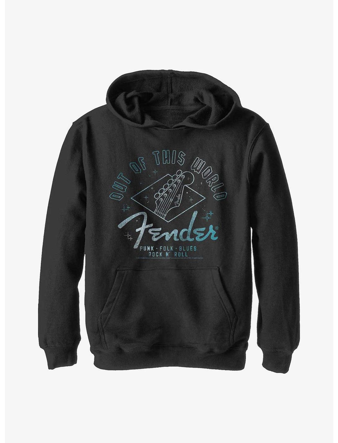 Fender Out Of This World Youth Hoodie, BLACK, hi-res