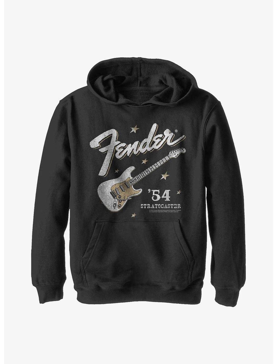 Fender Western Startocaster Youth Hoodie, BLACK, hi-res