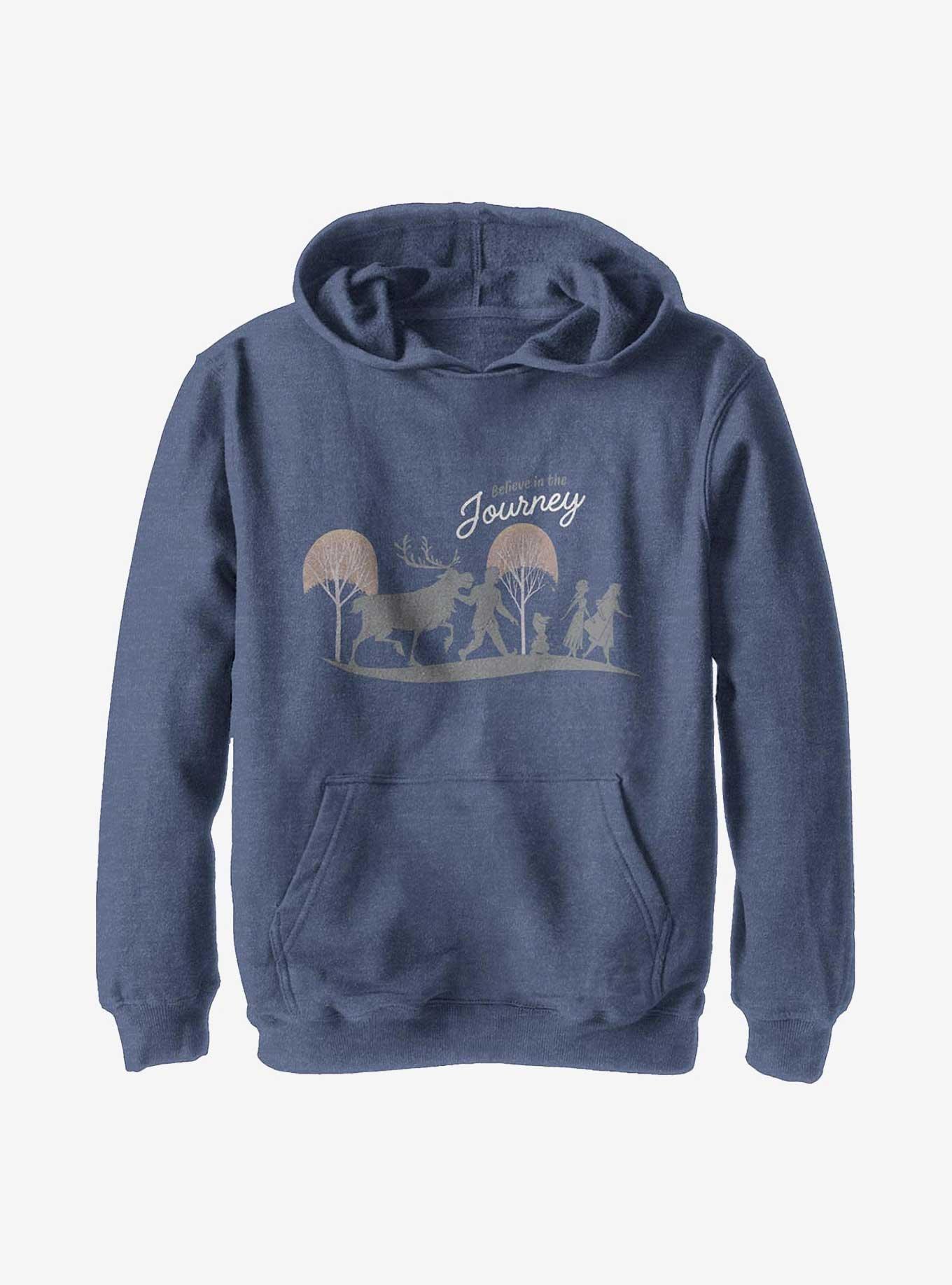 Disney Frozen 2 Journey Walks Youth Hoodie, NAVY HTR, hi-res