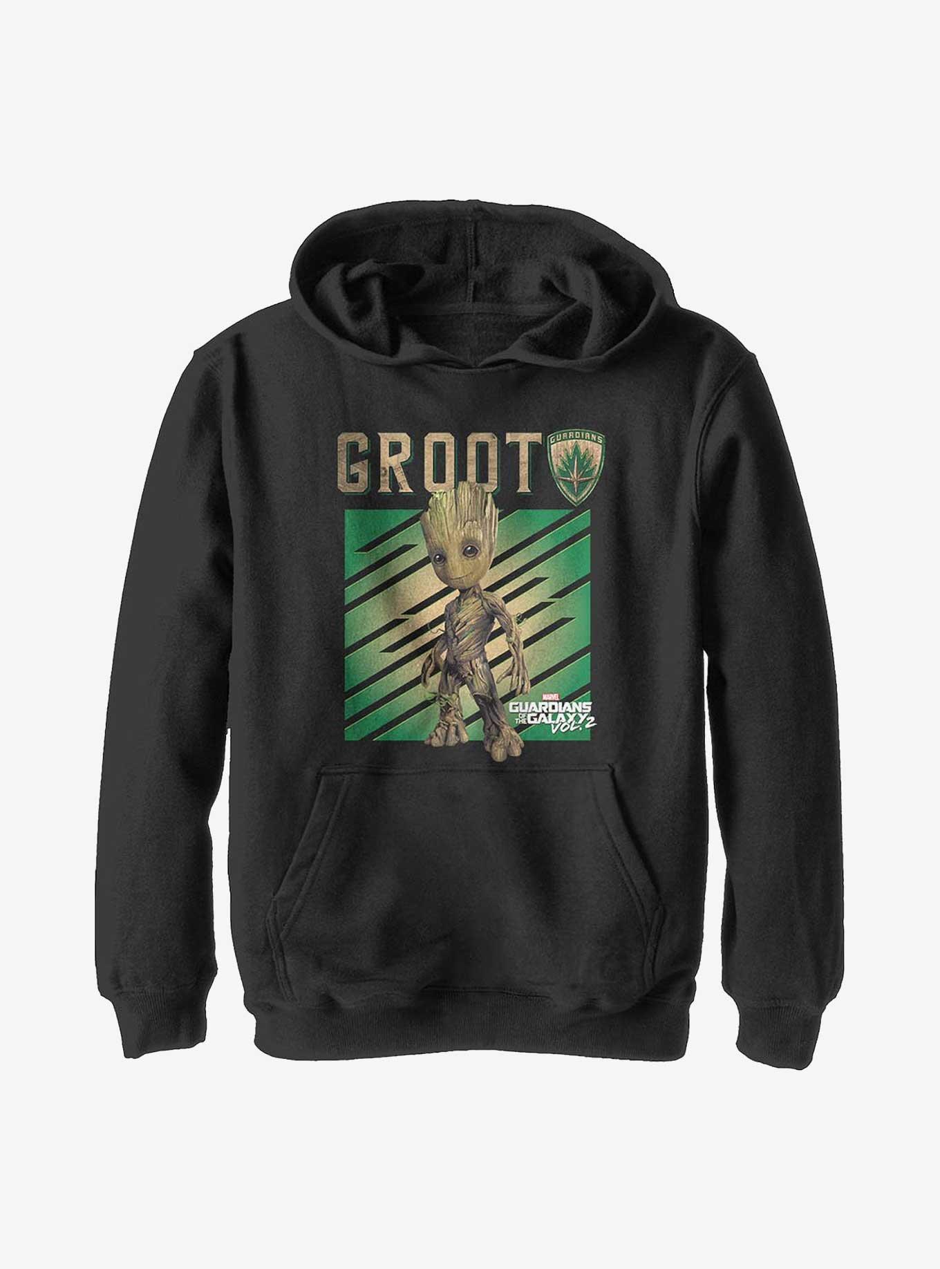 Marvel Guardians Of The Galaxy Groot Tree Youth Hoodie, , hi-res