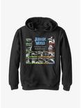 Jurassic World Periodic Table Dinos Youth Hoodie, BLACK, hi-res
