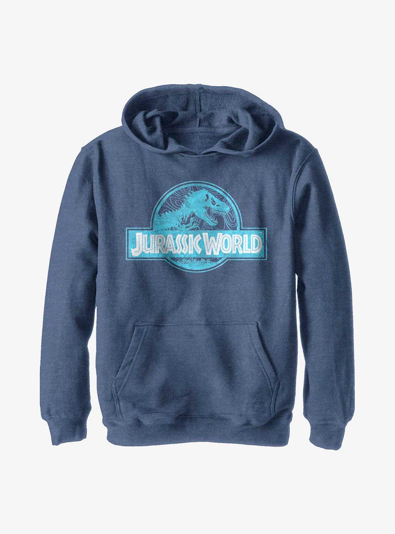 Jurassic World Terrain Logo Youth Hoodie, , hi-res