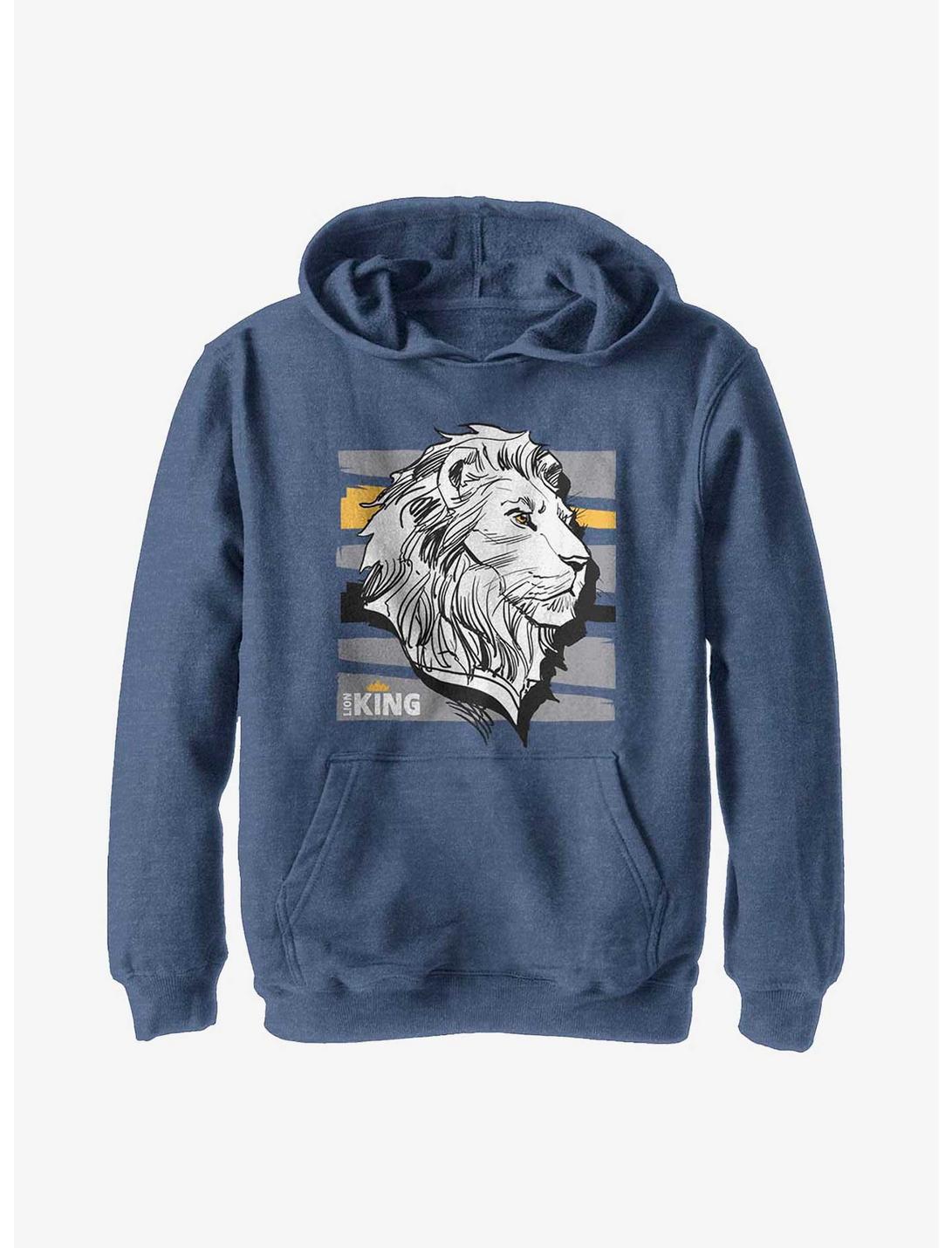 Disney The Lion King 2019 King Youth Hoodie, NAVY HTR, hi-res